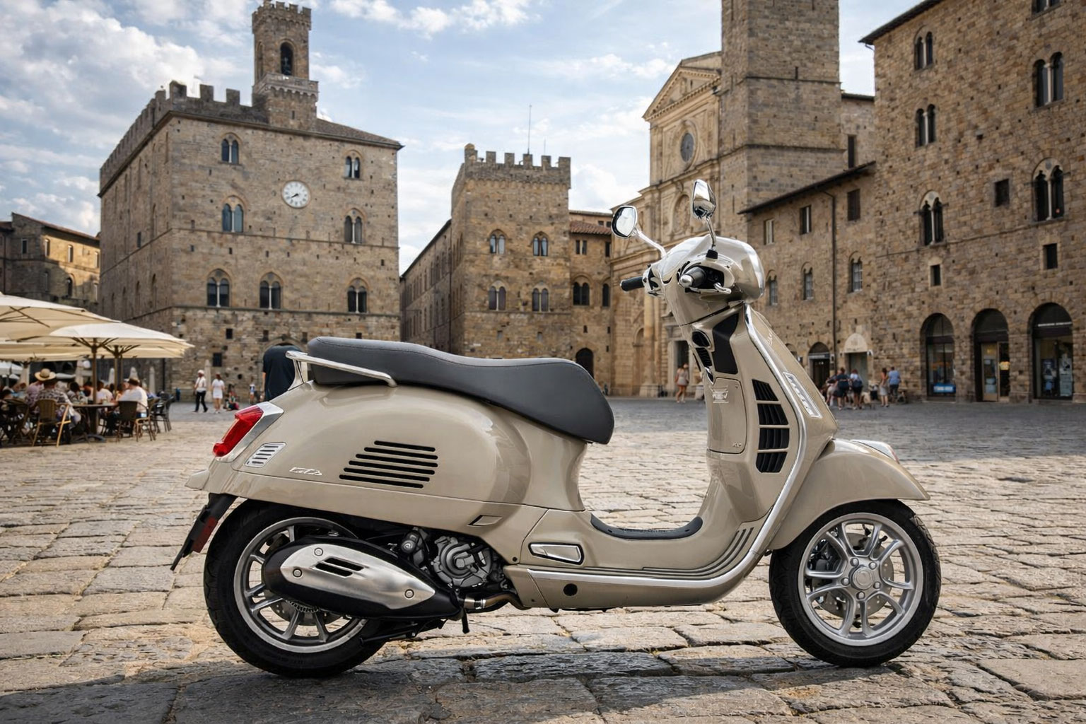 Vespa tour from Pisa to Volterra
